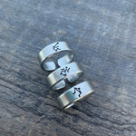 Constellation Zodiac Sign Hand Stamped Ring