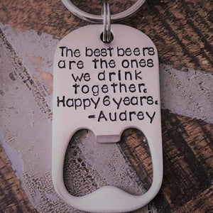 The Best Beers Gift Bottle Opener Keychain