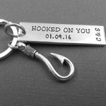 "Hooked On You" Keychain