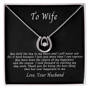 To My Wife Necklace|| Anniversary Gift For Wife|| Christmas Gift