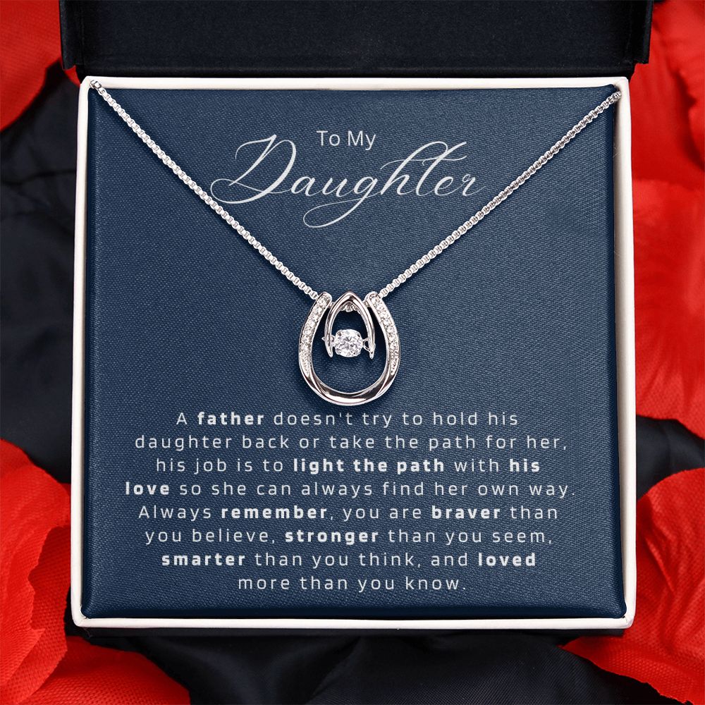 Gift For Daughter from Dad || Daughter Father Necklace || Christmas Gift
