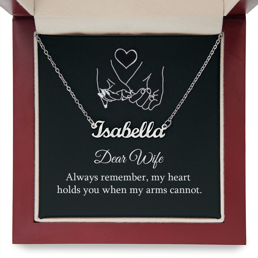 PERSONALIZED NAME NECKLACE || GIFT FROM HUSBAND || CHRISTMAS JEWELRY GIFT || GIFT FOR WIFE