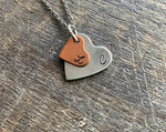 Heart Initial Necklace For Couples, Mother And Daughter